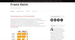 Desktop Screenshot of franz-keim.de